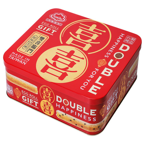喜年來蛋捲雙喜禮盒 384g<br>（4支×6包入）  |產品介紹|禮盒