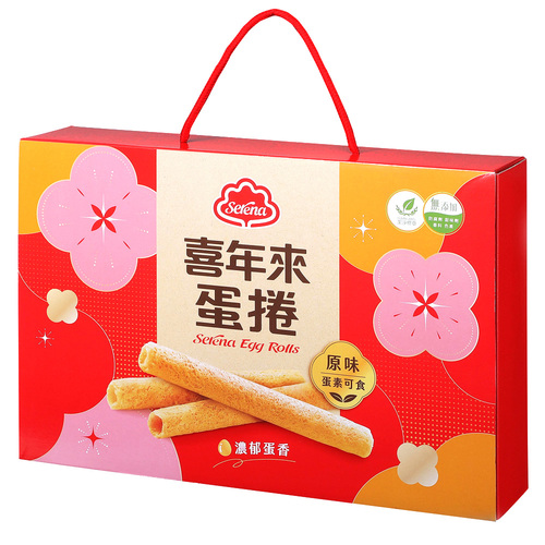 原味蛋捲迎新禮盒384g<br>(4支x6包入)  |產品介紹|禮盒