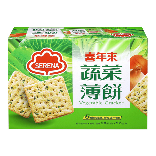 蔬菜薄餅 1040g (3片x52包入)<br/>【好市多熱賣中】  |產品介紹|餅乾|所有餅乾