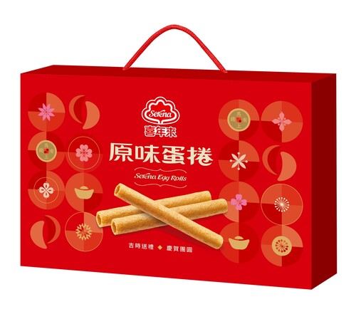 喜年來</br>原味蛋捲吉慶禮盒</br> 384g (4支×6包入)產品圖