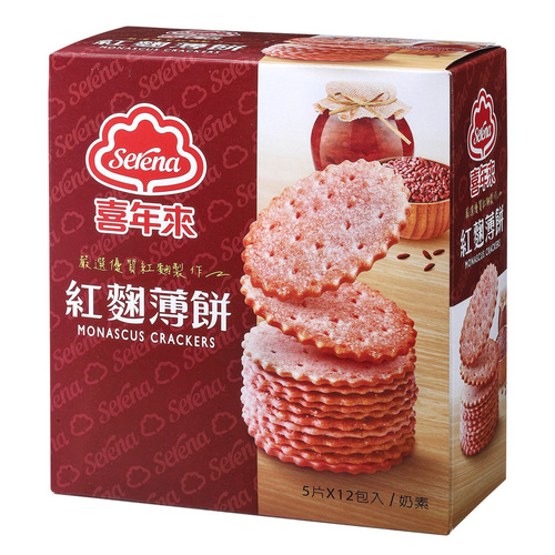 紅麴薄餅經濟包 240g<br>(5片×12包入)【全聯熱賣中】產品圖