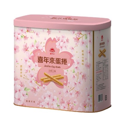 芝麻蛋捲禮盒 512g<br>(4支×8包入) 芝麻蛋捲禮盒 512g<br>(4支×8包入)