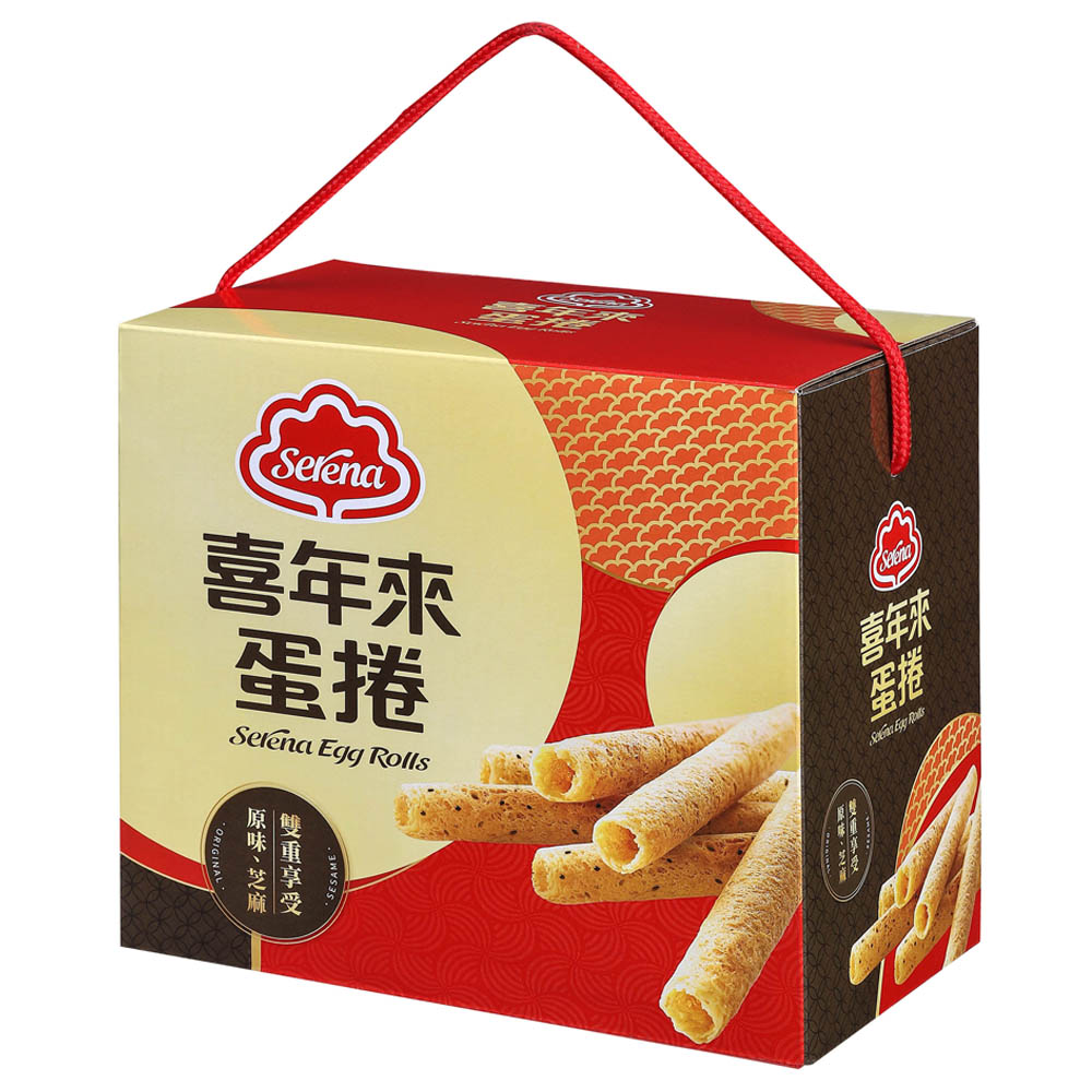 喜年來蛋捲吉福禮盒 384g<br>（4支×6包入）【全聯熱賣中】