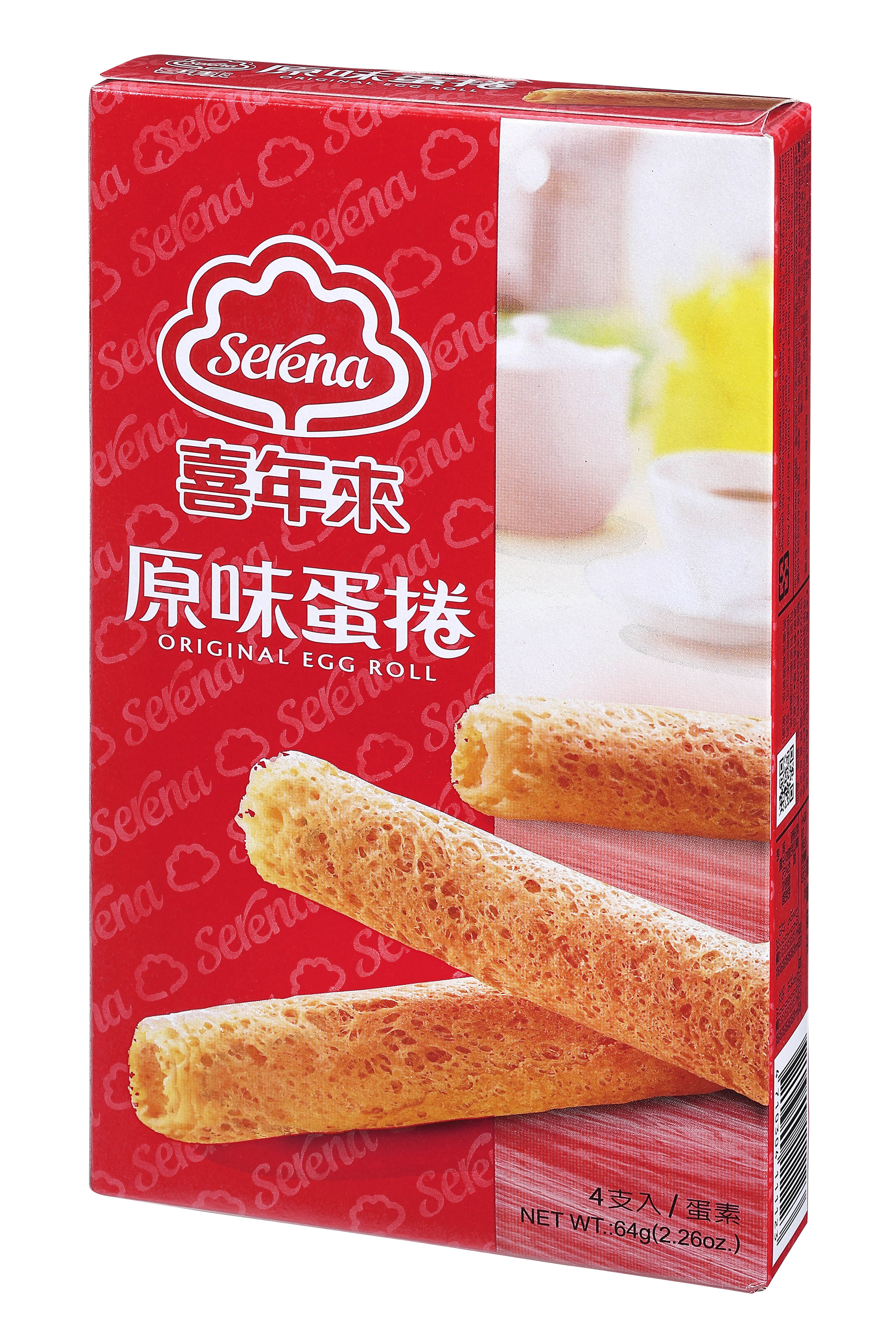原味蛋捲隨手包 64g<br>（4支×1包入）